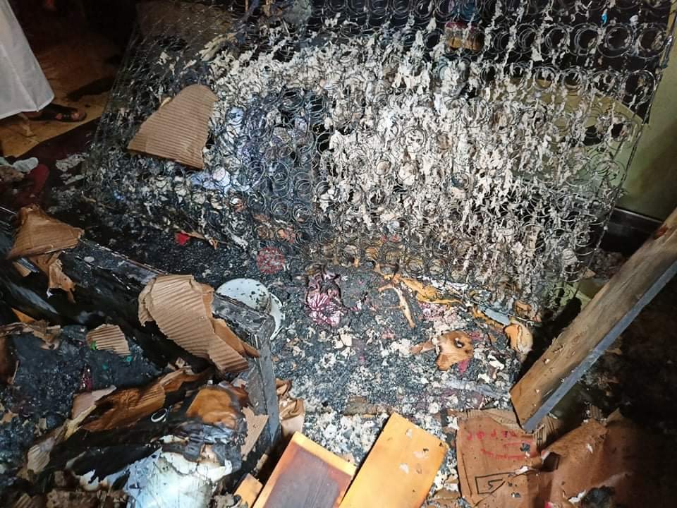 حريق شقة الأقصر