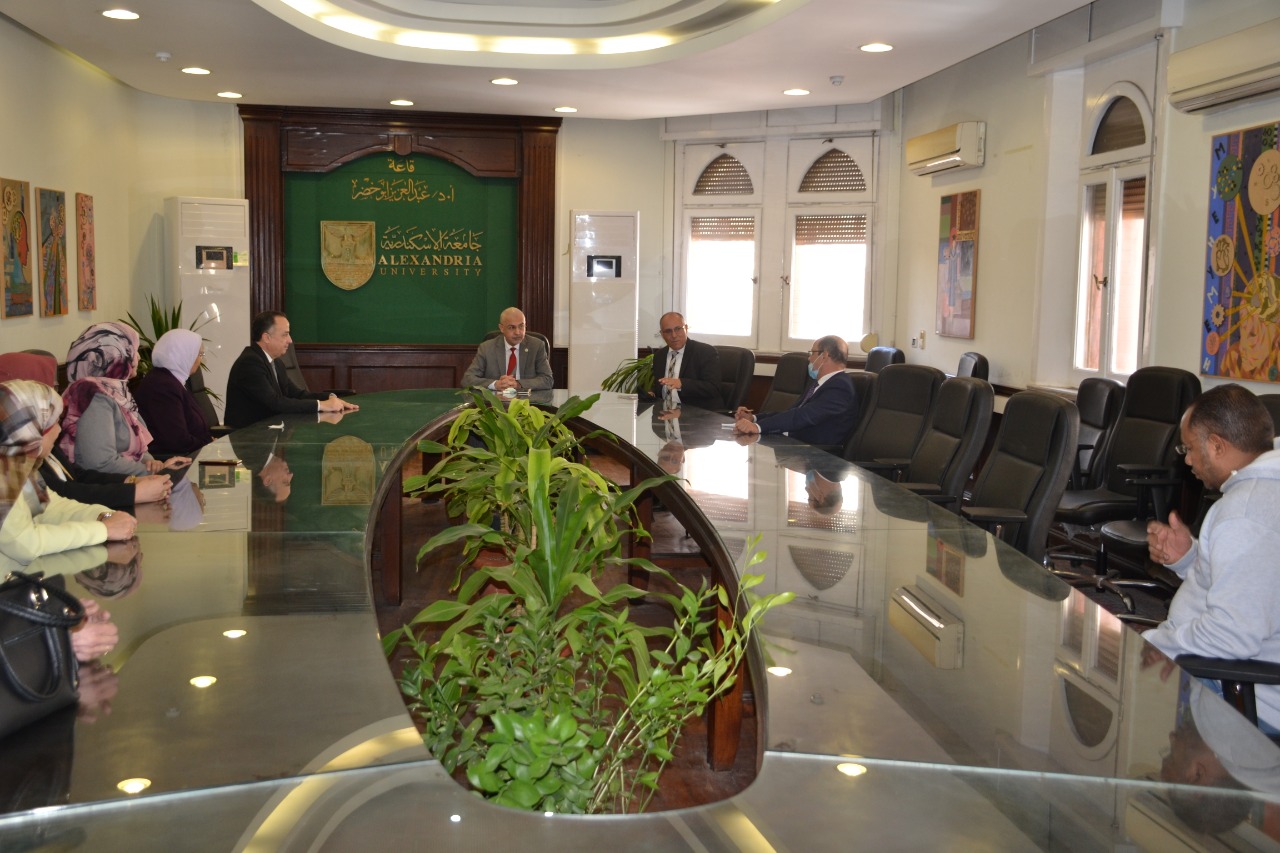 زيارة أعضاء الضمان والجودة لجامعة الإسكندرية 