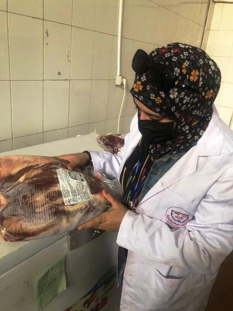 لحوم مجمدة مجهولة المصدر 