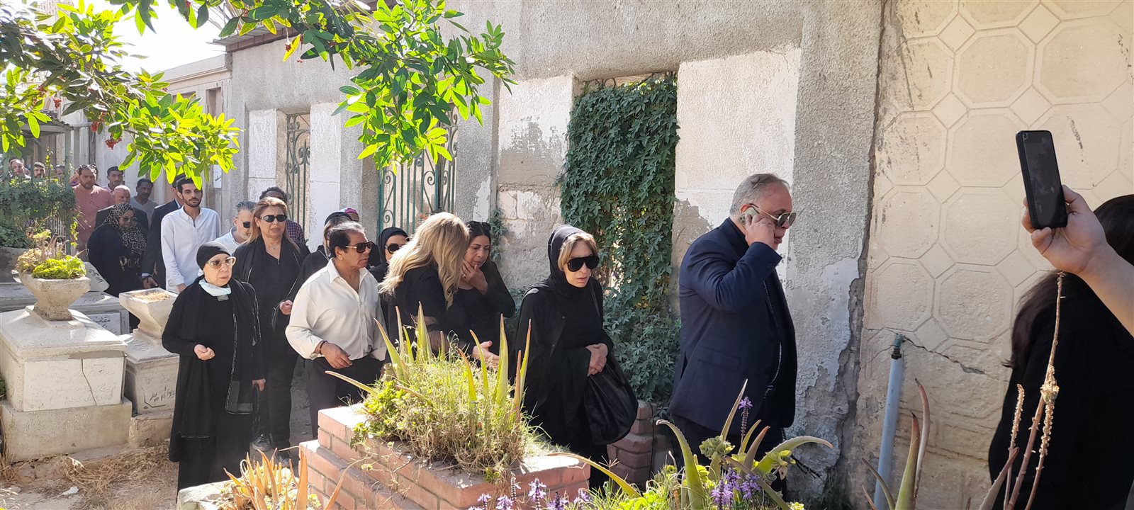 جنازة الفنان الراحل سمير صبري