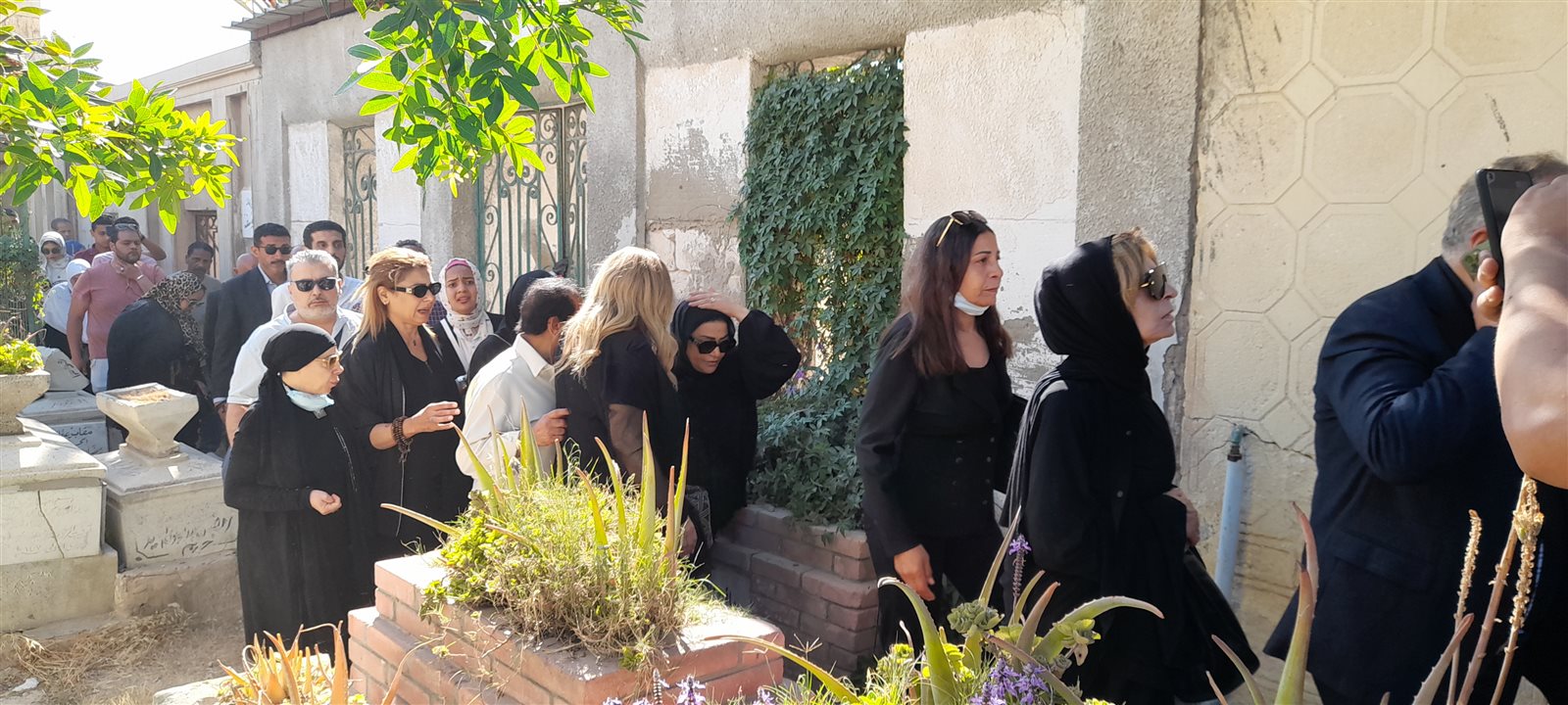 جنازة الفنان الراحل سمير صبري