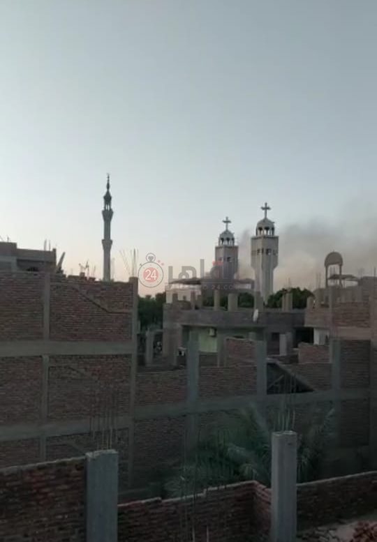 حريق كنيسة ماريوحنا بالأقصر 