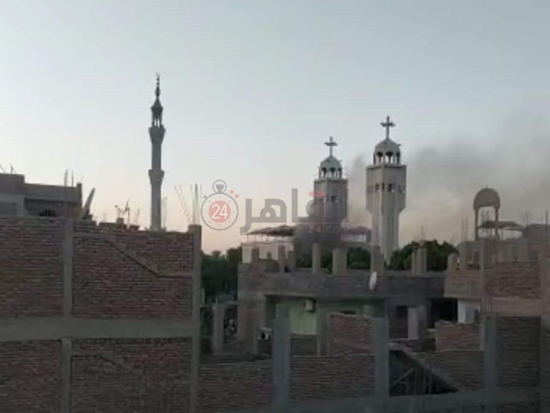 حريق كنيسة ماريوحنا بالأقصر 