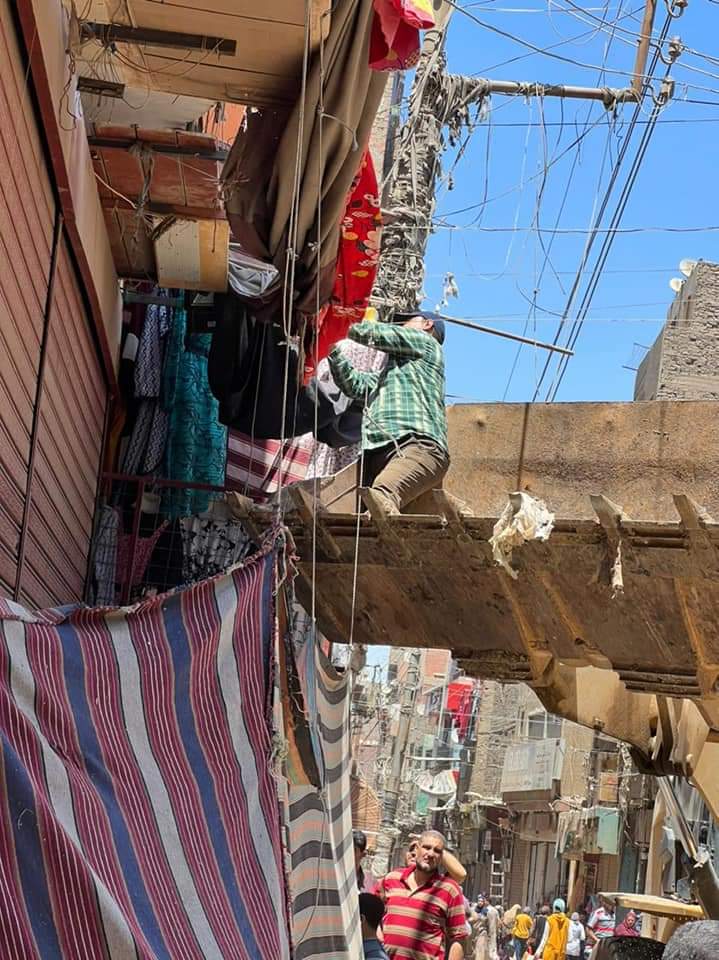 حملة مكبرة بشارع بورسعيد القيسارية بأسيوط 