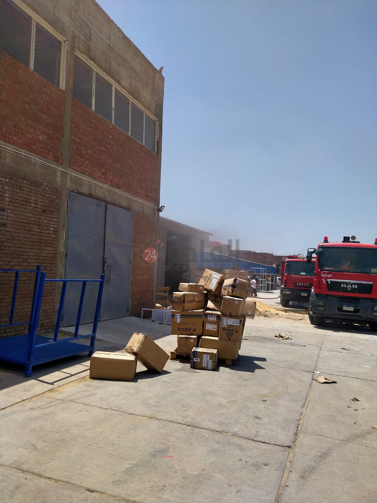 حريق مصنع منسوجات بالشرقية 03