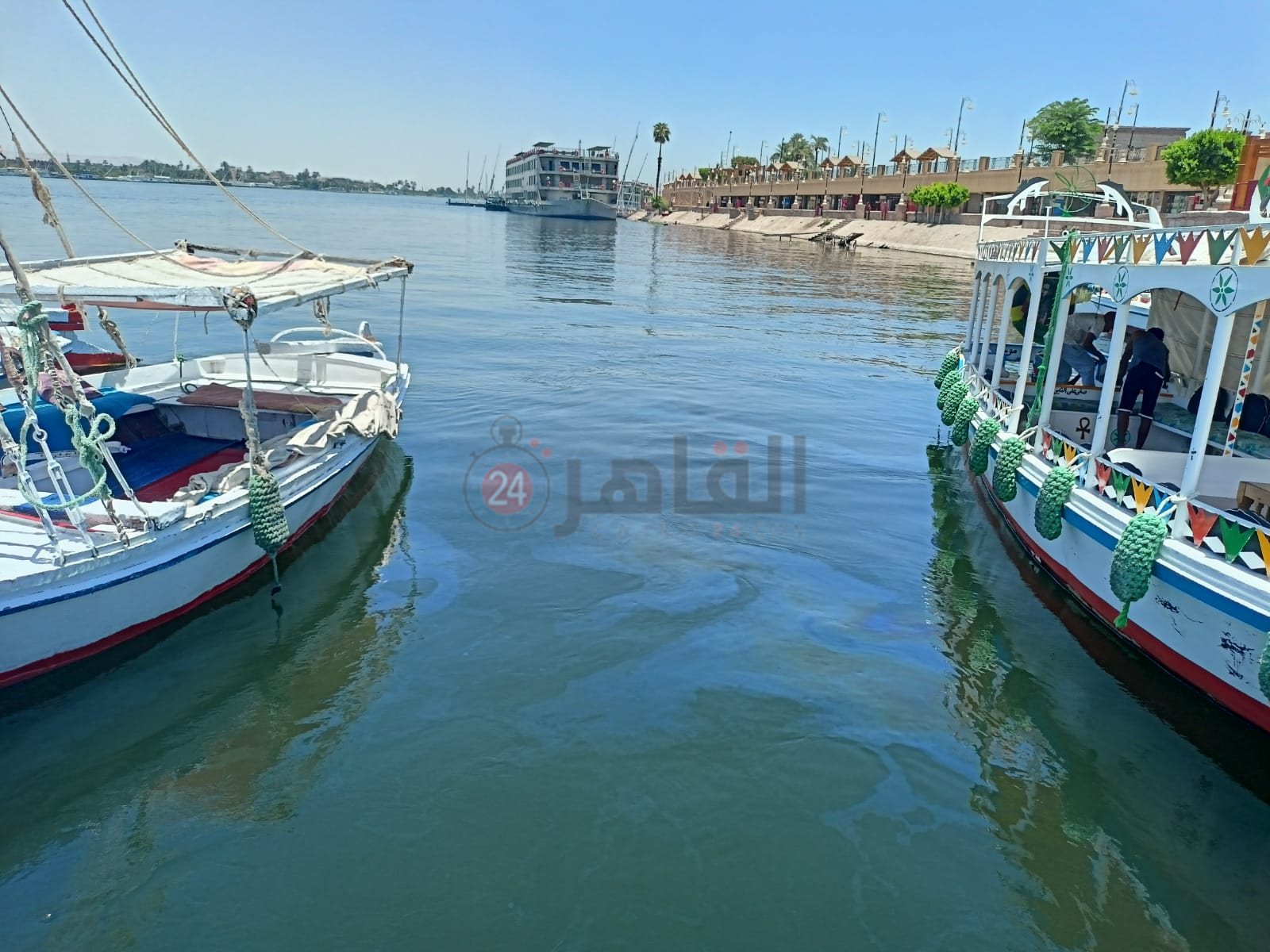 بقعة الزيت بنيل الأقصر 