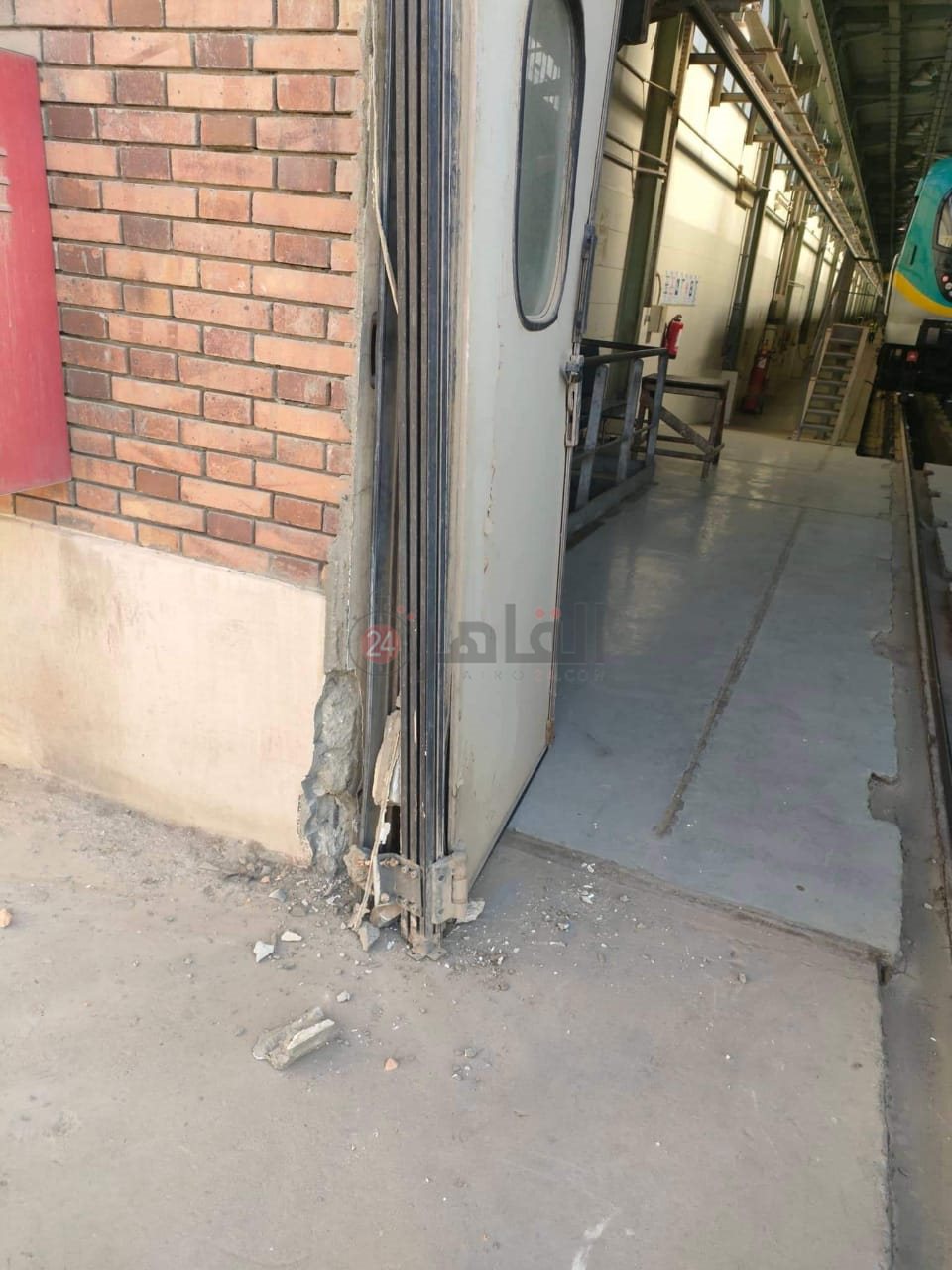 جانب من الحادث 