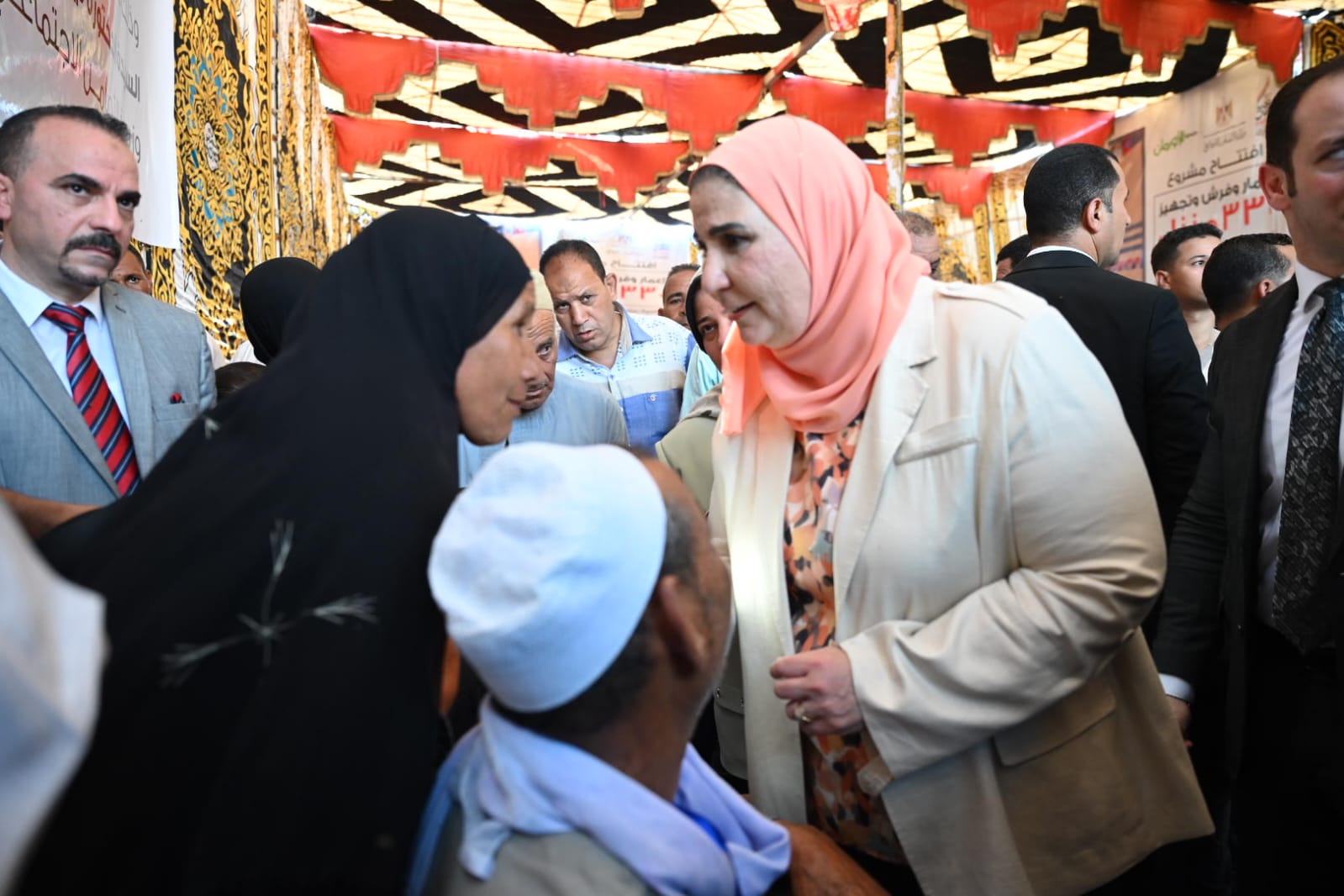 فعاليات زيارة وزيرة التضامن لمحافظة بني سويف 