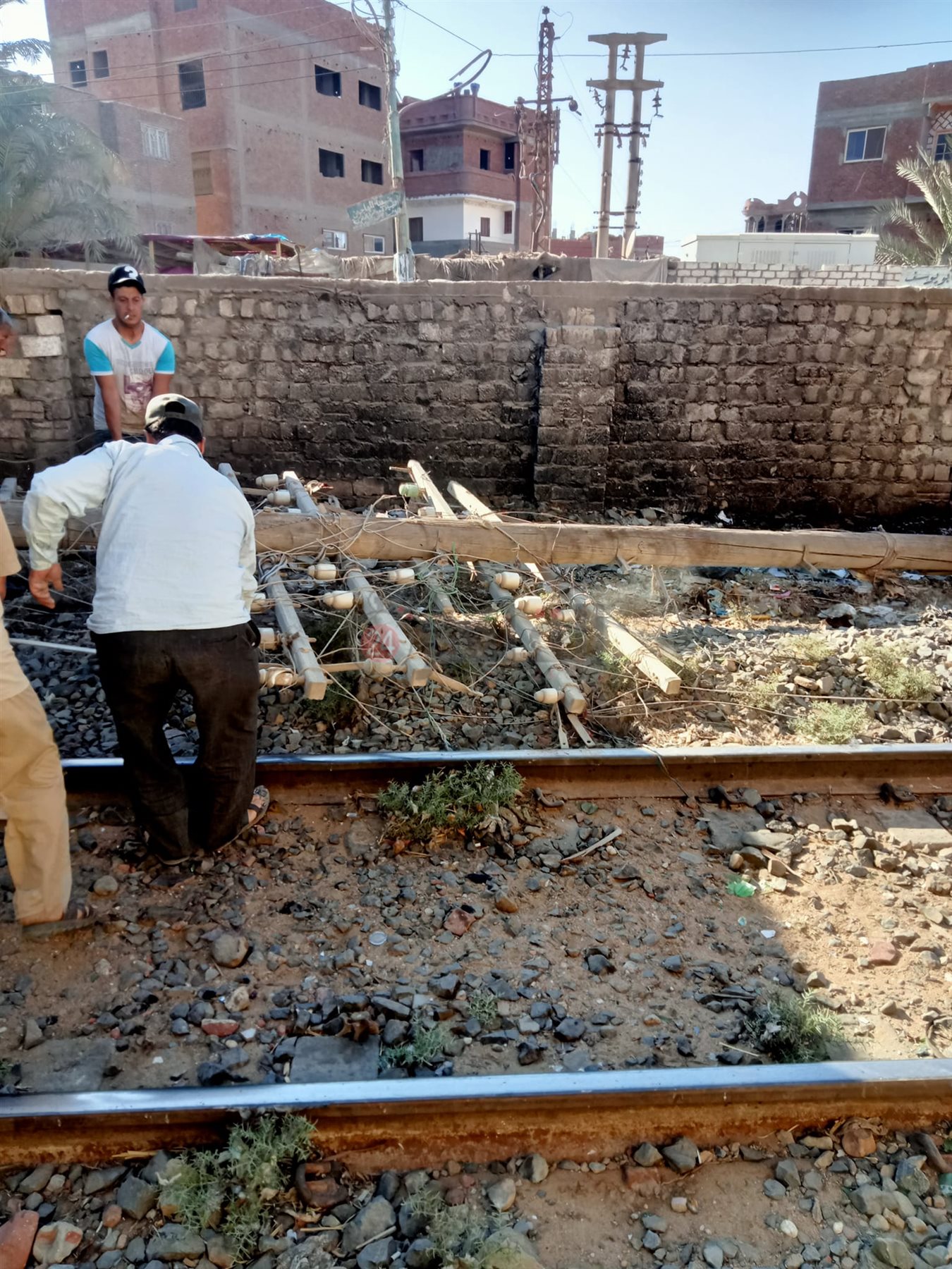 جانب من الحادث 