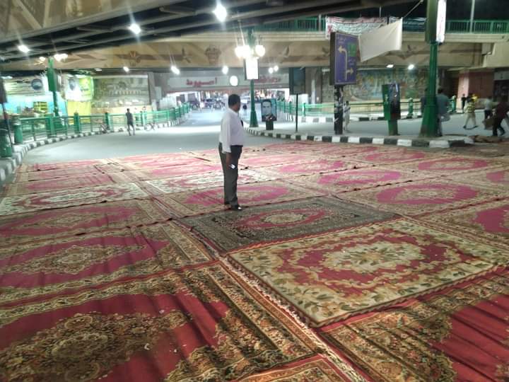 بدء تجهيز ساحات أسيوط لصلاة العيد 