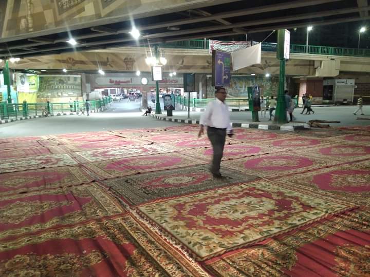 بدء تجهيز ساحات أسيوط لصلاة العيد