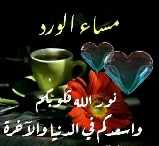 مساء الخير مكتوبة بخط جميل