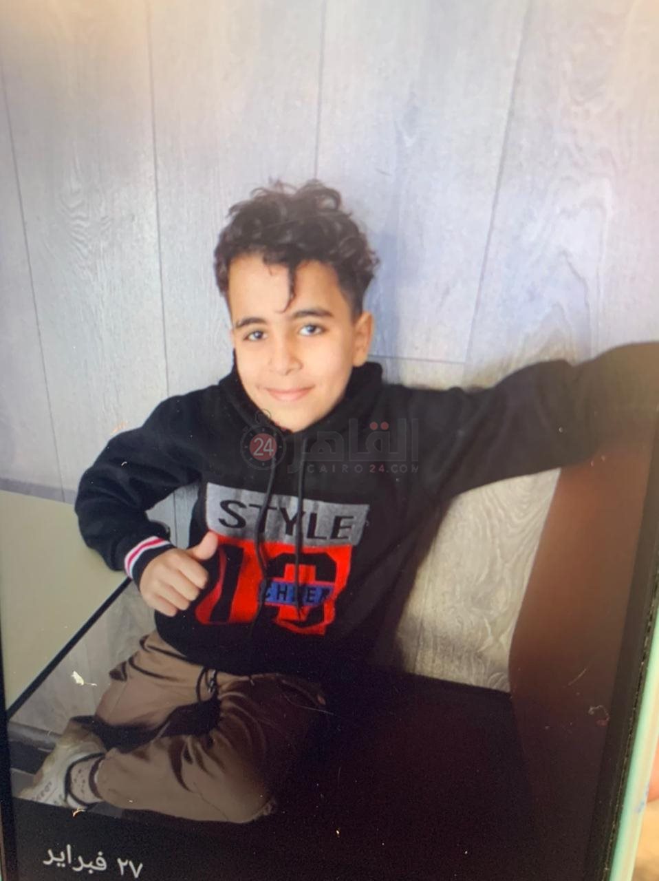 الطفل سيف المصاب 