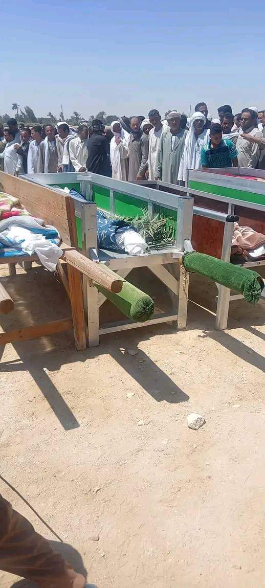 جنازة الأشقاء الأربعة في الفيوم 