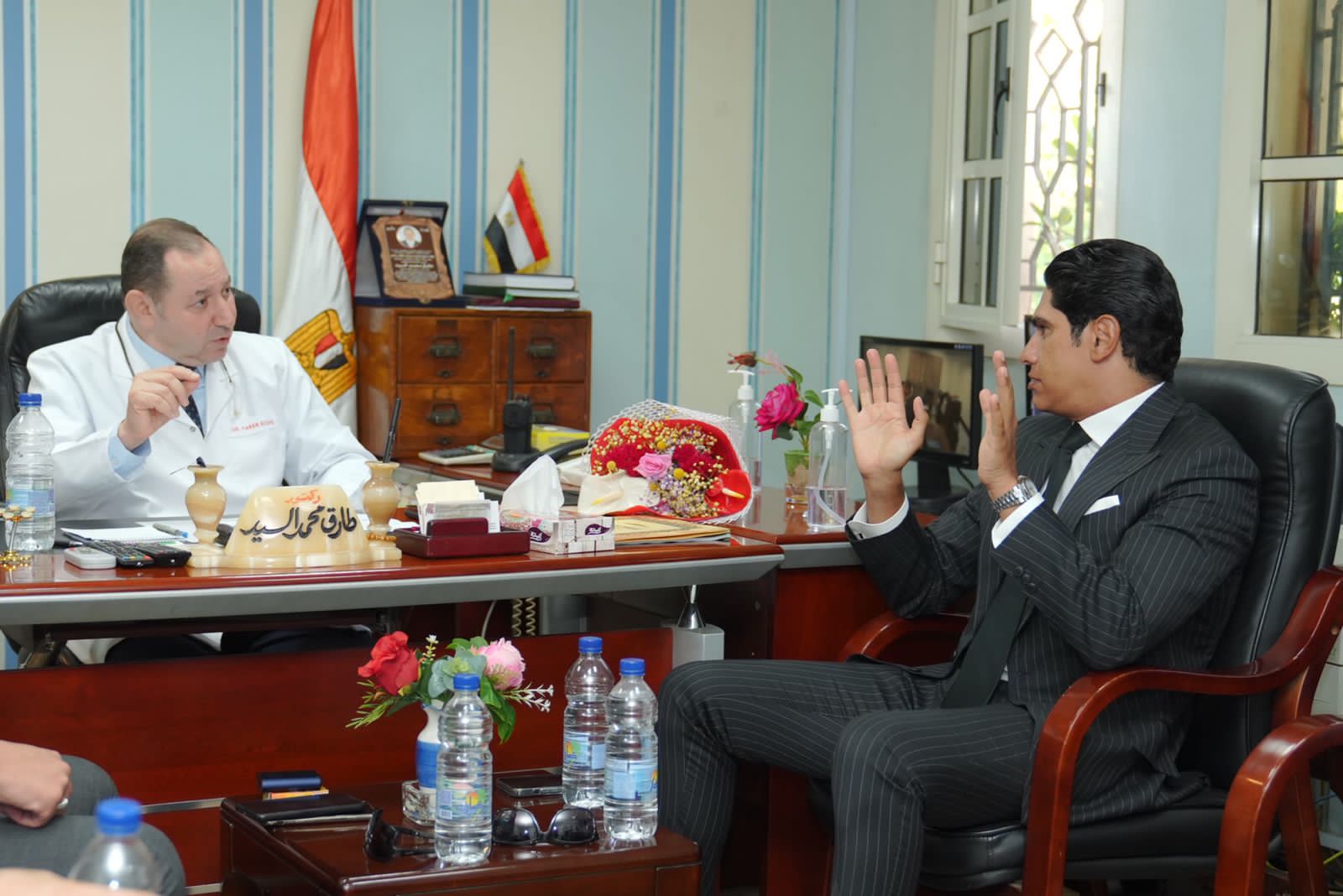 زيارة الوفد لمستشفى العجوزة (10)