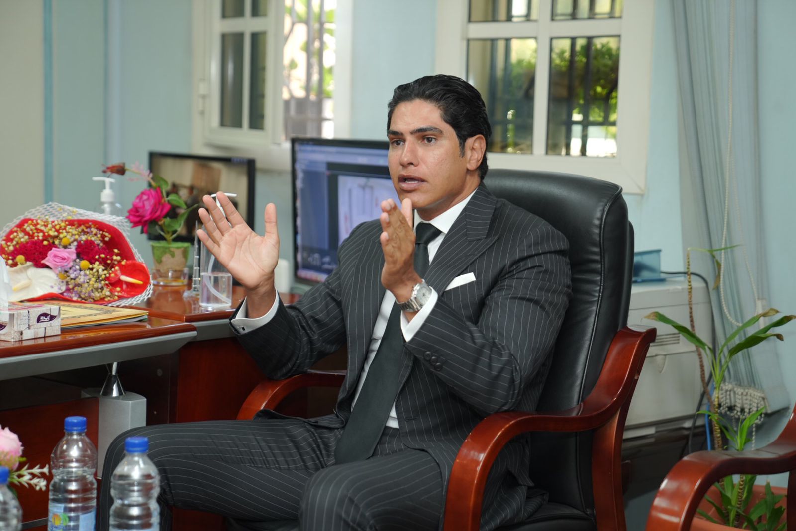 زيارة الوفد لمستشفى العجوزة (4)