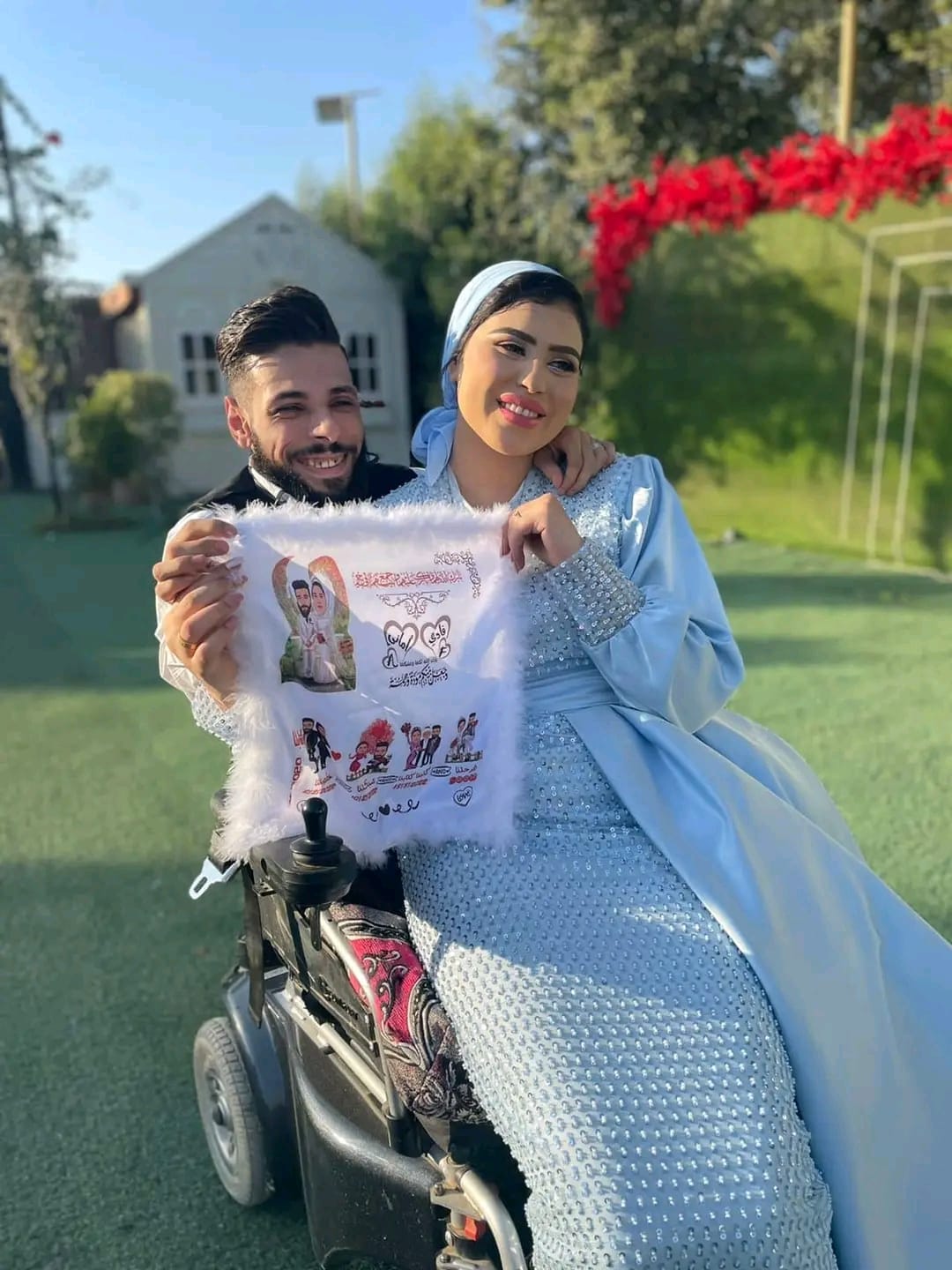 العروسين فادي وأماني