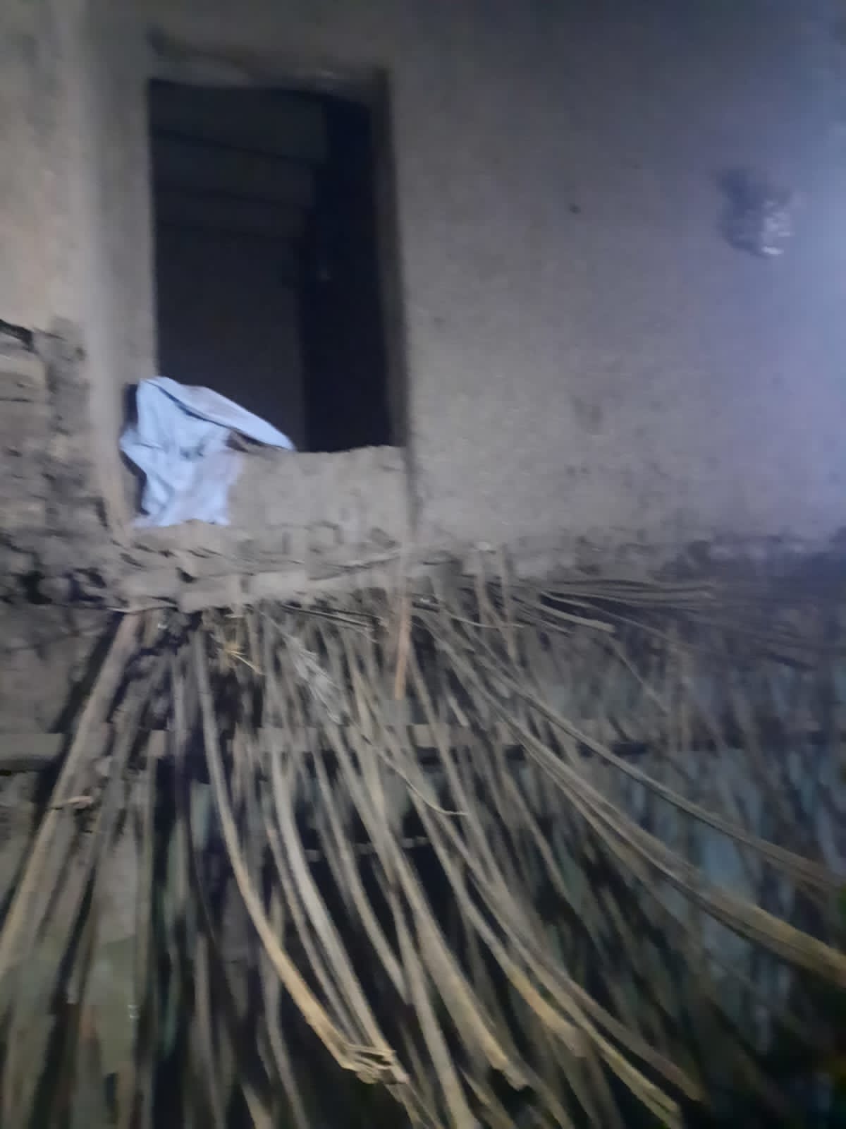 انهيار منزل بقرية مسارة في أسيوط