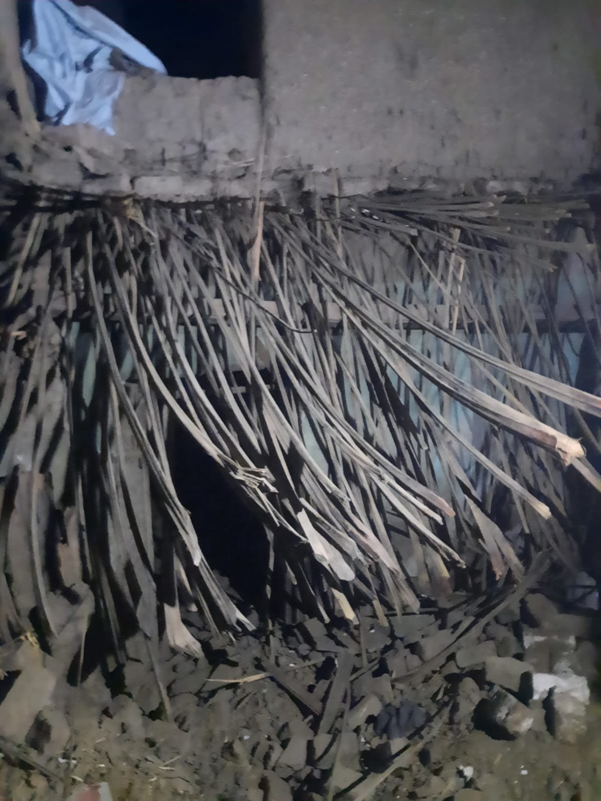 انهيار منزل بقرية مسارة في أسيوط