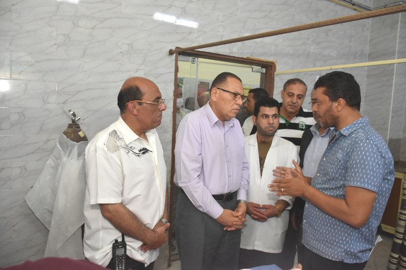 محافظ الشرقية يزور مصابي حادث قطار فاقوس 4