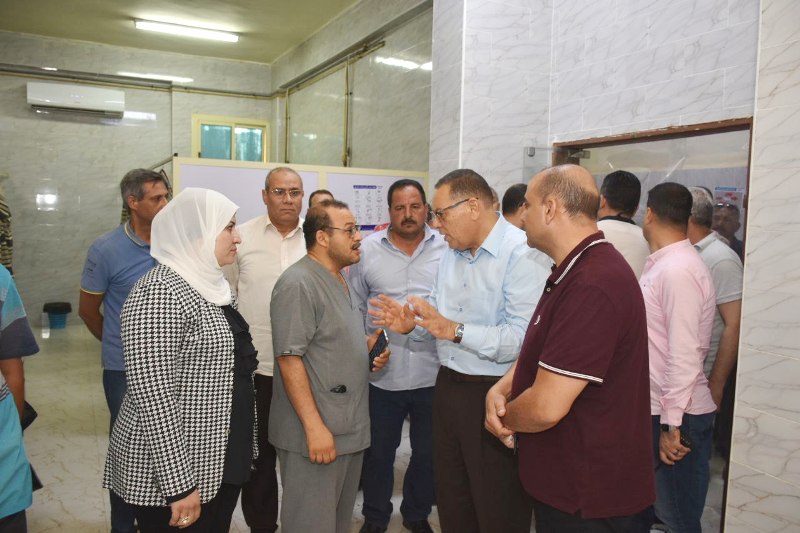 محافظ الشرقية يزور مصابي حادث قطار فاقوس