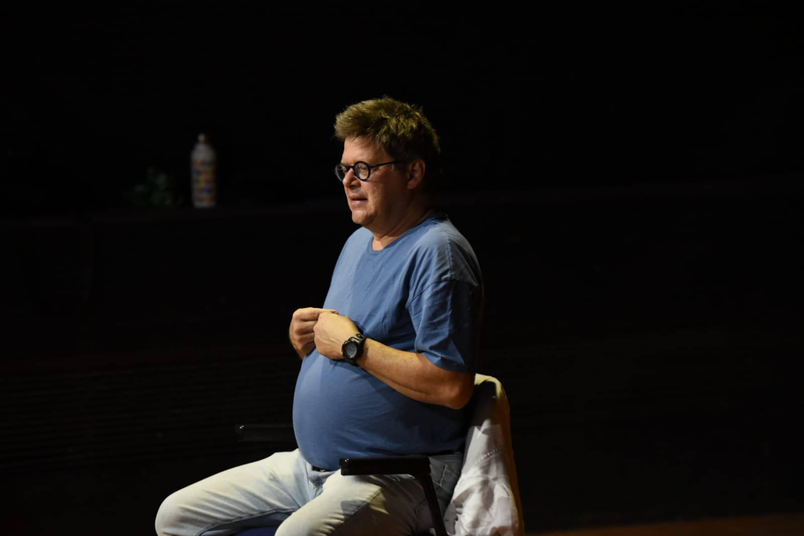 ماستر كلاس دومنيك شامبين في القاهرة الدولي للمسرح التجريبي (1)