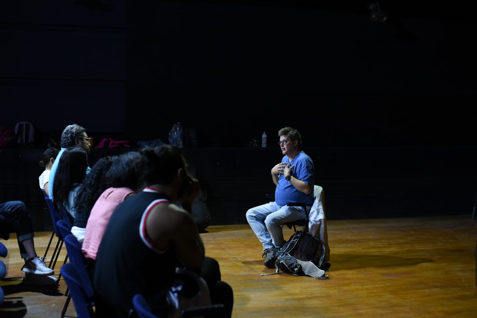 ماستر كلاس دومنيك شامبين في القاهرة الدولي للمسرح التجريبي (5)