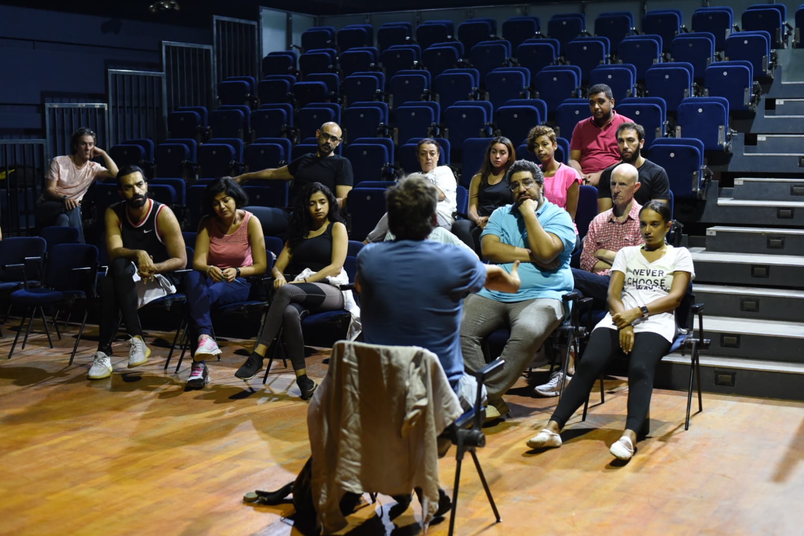 ماستر كلاس دومنيك شامبين في القاهرة الدولي للمسرح التجريبي (7)