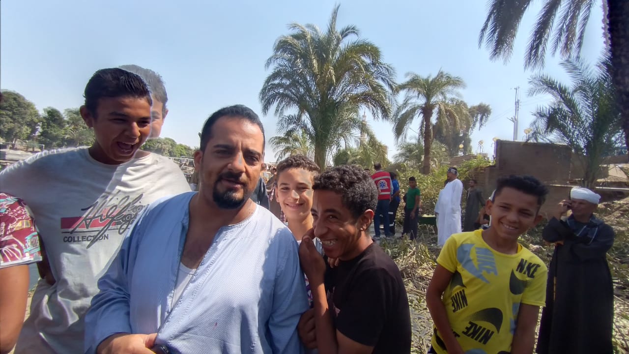 اشتعال موتور عبارة نهرية بأسيوط 