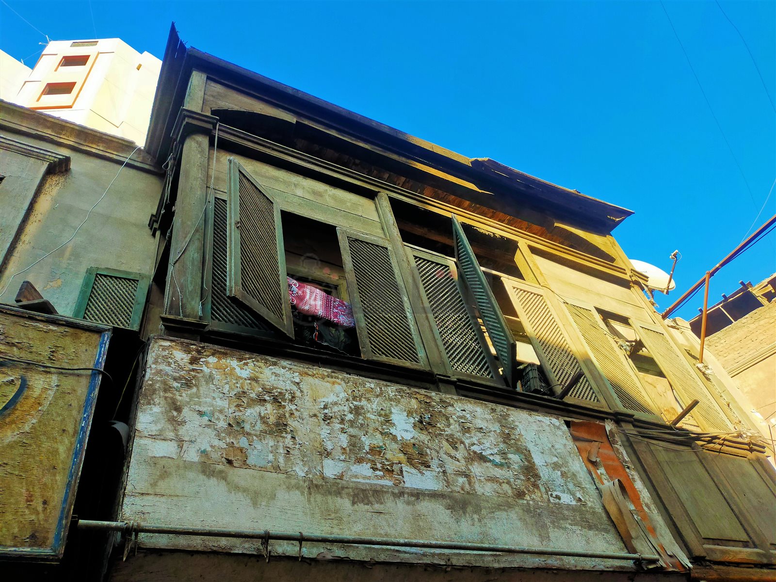 بيوت شارع الورشة التُراثي بالفيوم.. تصوير: إيمان عبد اللطيف 