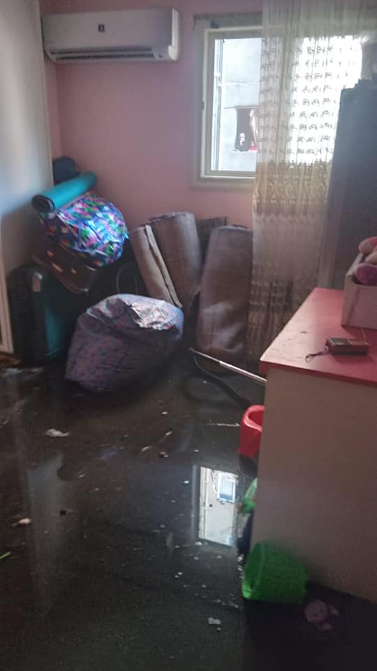 حريق شقة دواجن حلوان 