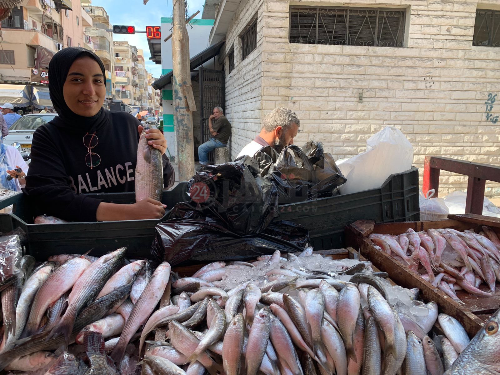 داليا بائعة الأسماك ببورسعيد3