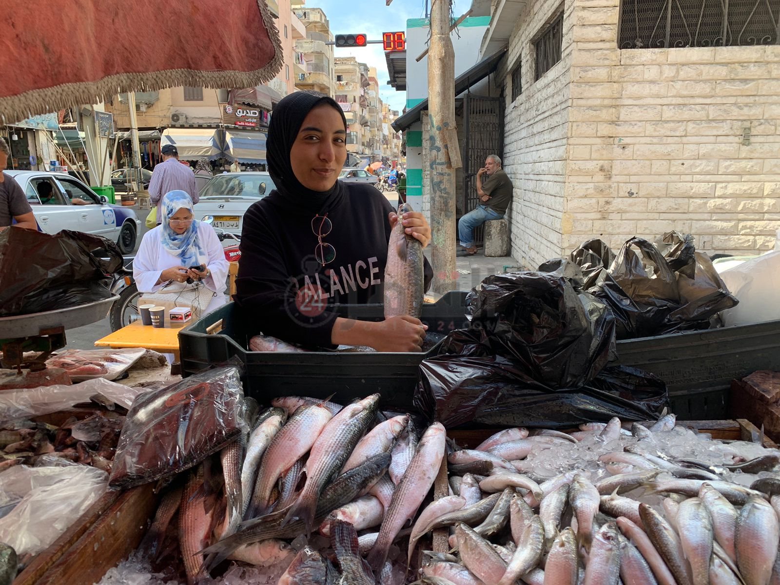 داليا بائعة الأسماك ببورسعيد4