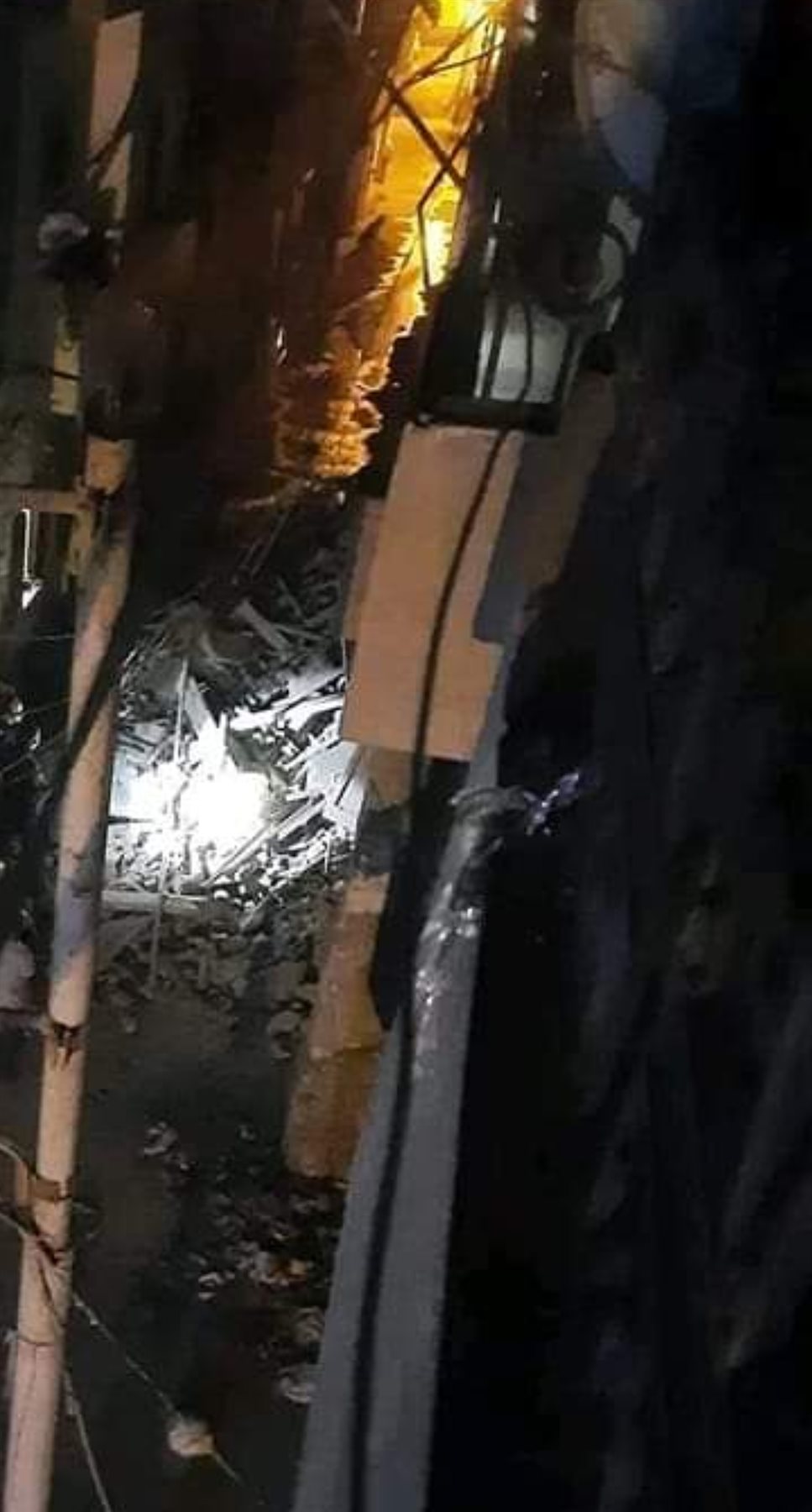 انهيار منزلين في الزقازيق 03