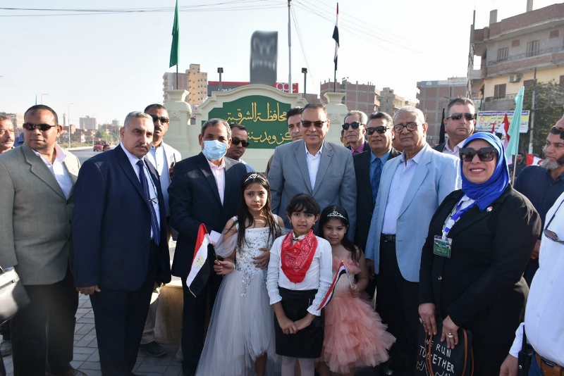 افتتاح ميدان الإشارة في منيا القمح 04