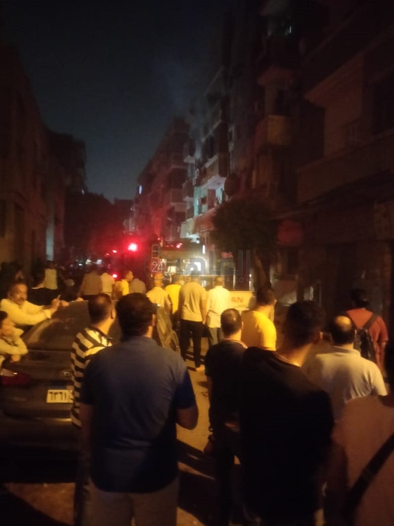 حريق 3 شقق سكنية بشبرا