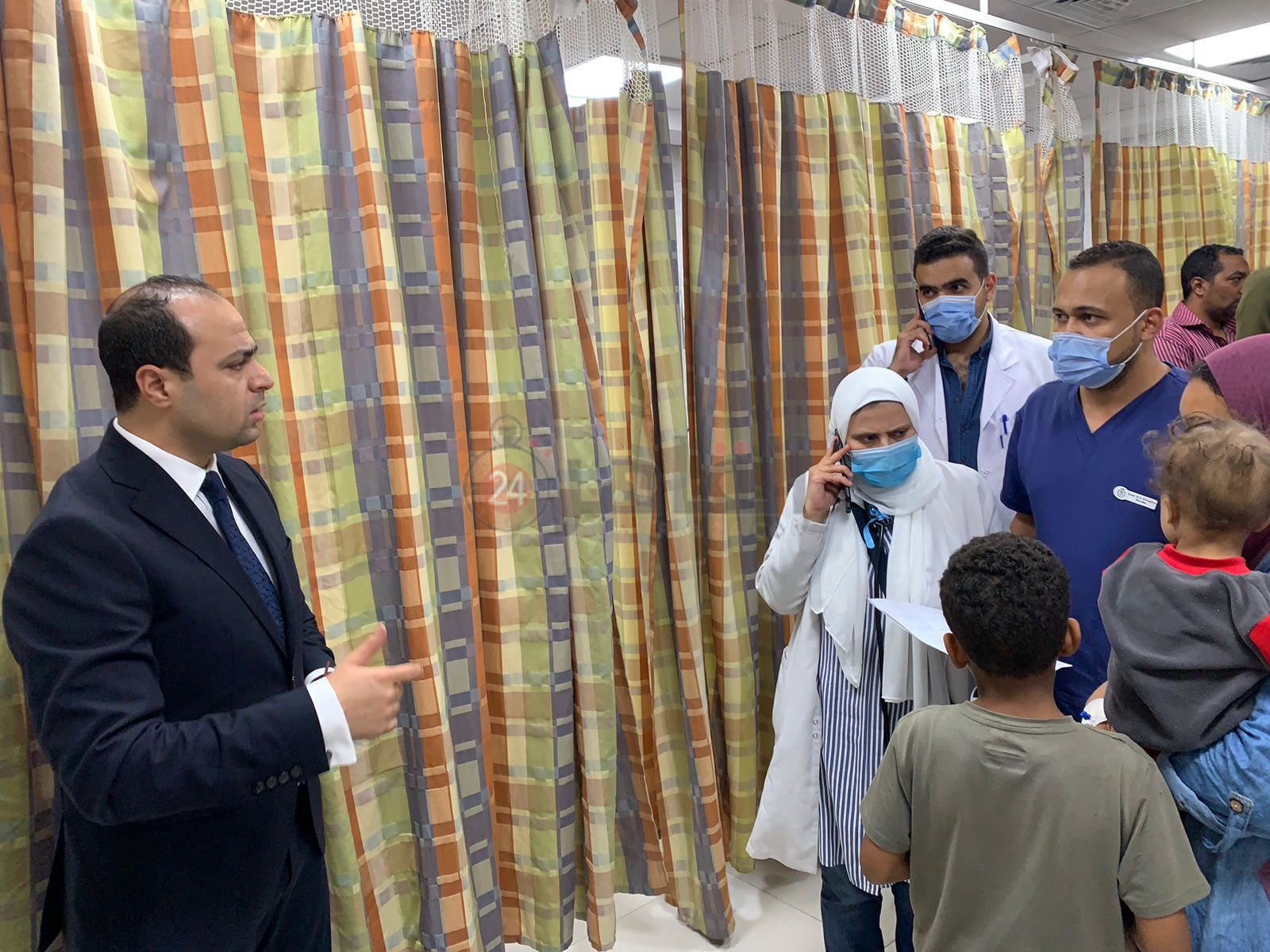 زيارة رئيس هيئة فرع هيئة الرعاية لمستشفي النصر