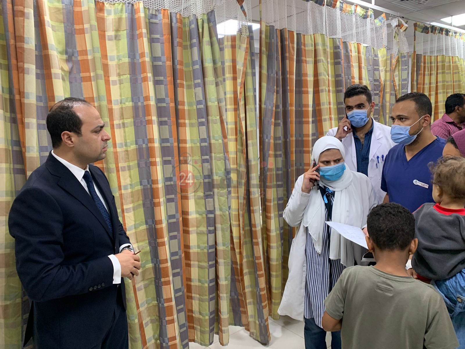 زيارة رئيس هيئة فرع هيئة الرعاية لمستشفي النصر1