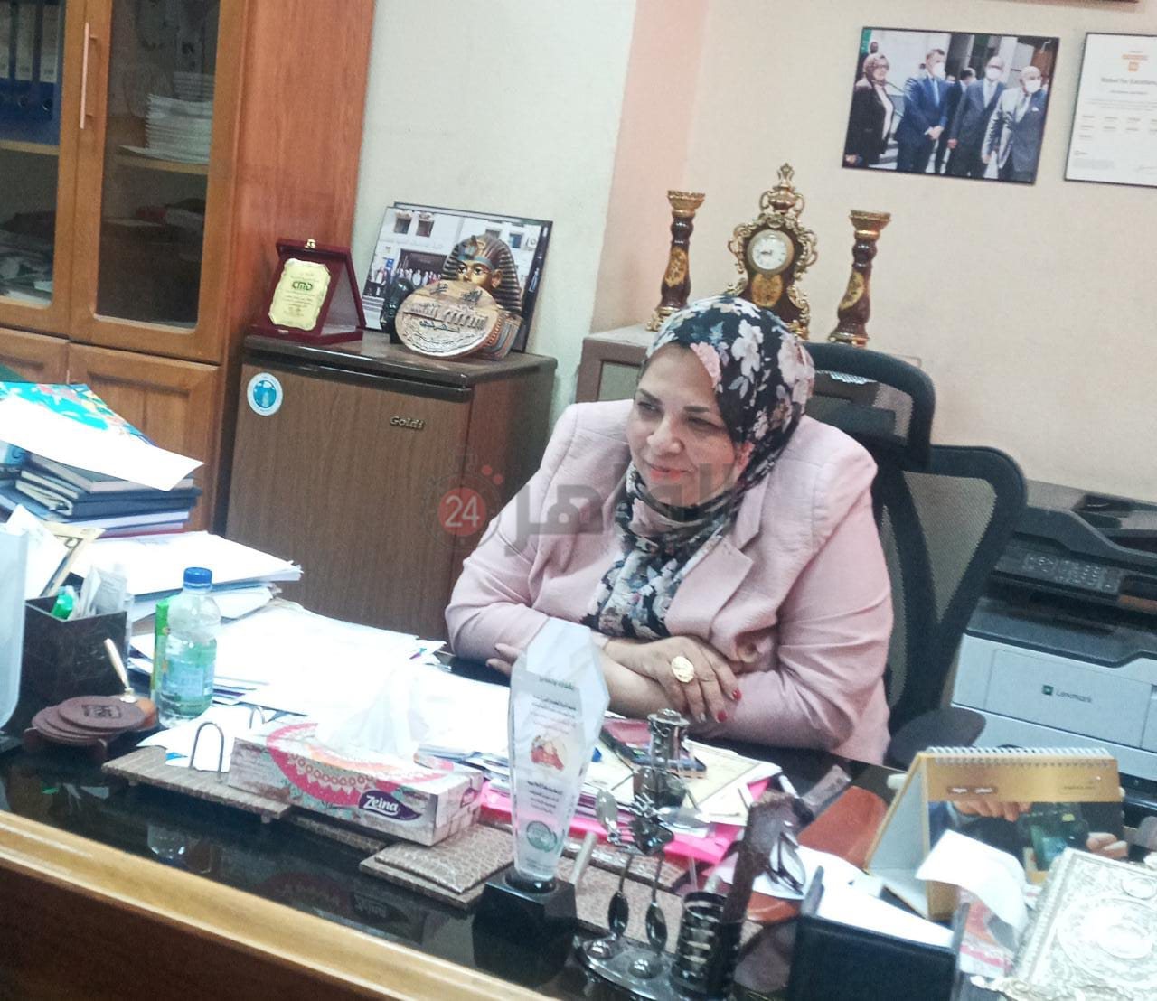 الدكتورة نهى سمير عميدة كلية الدراسات العليا والبحوث البيئية بجامعة عين شمس