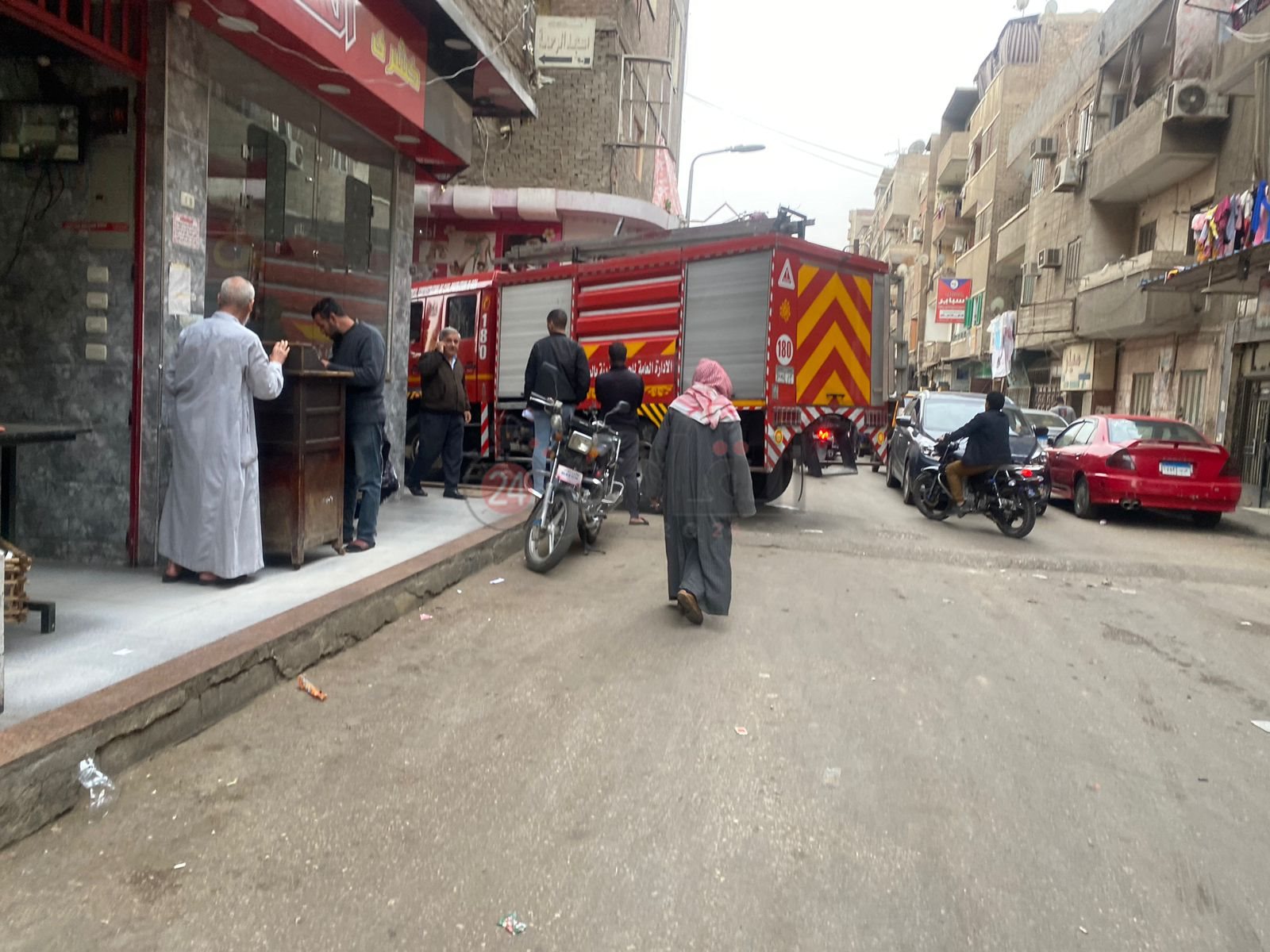 حريق شقة المنيب