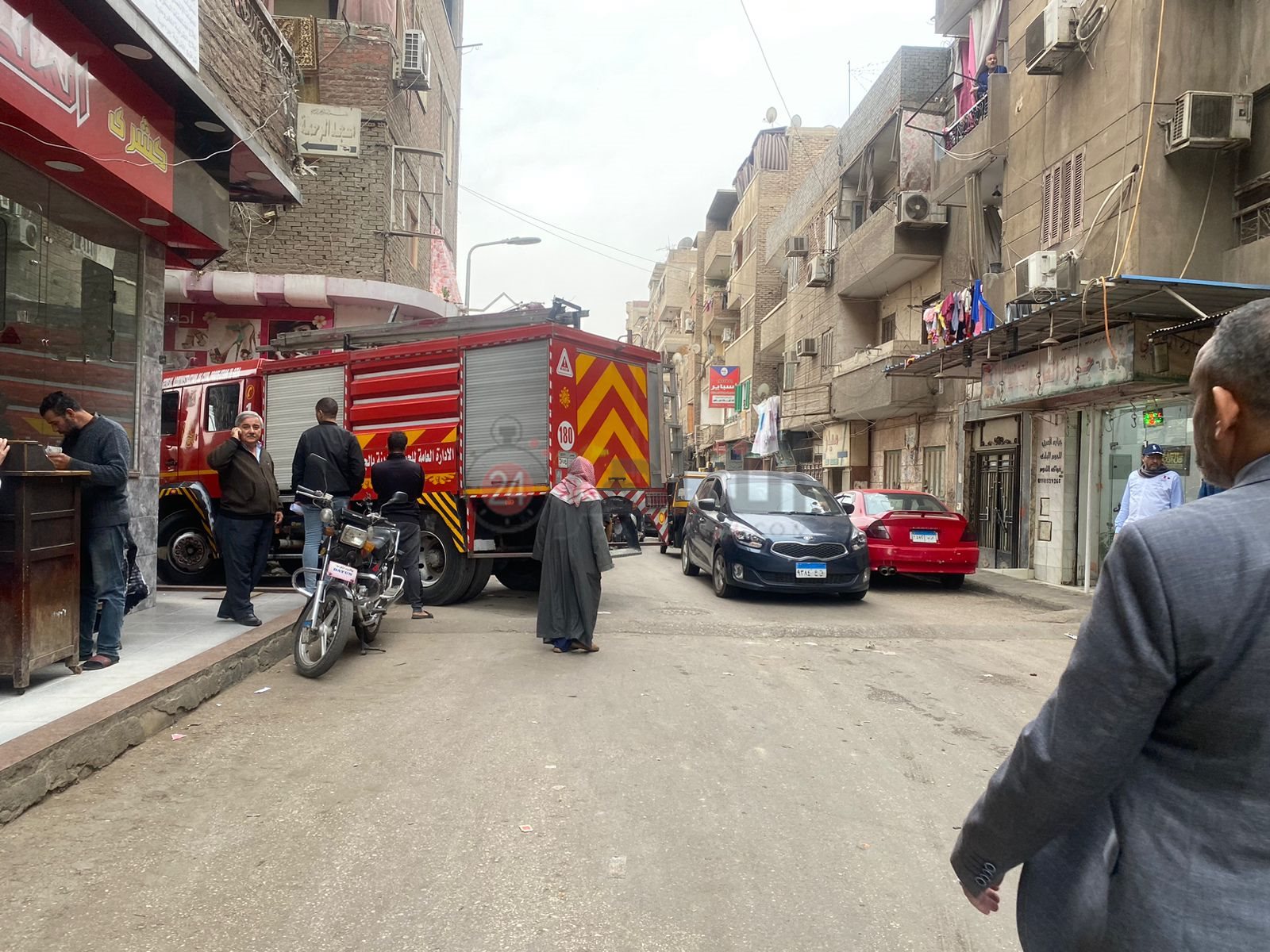 حريق شقة المنيب