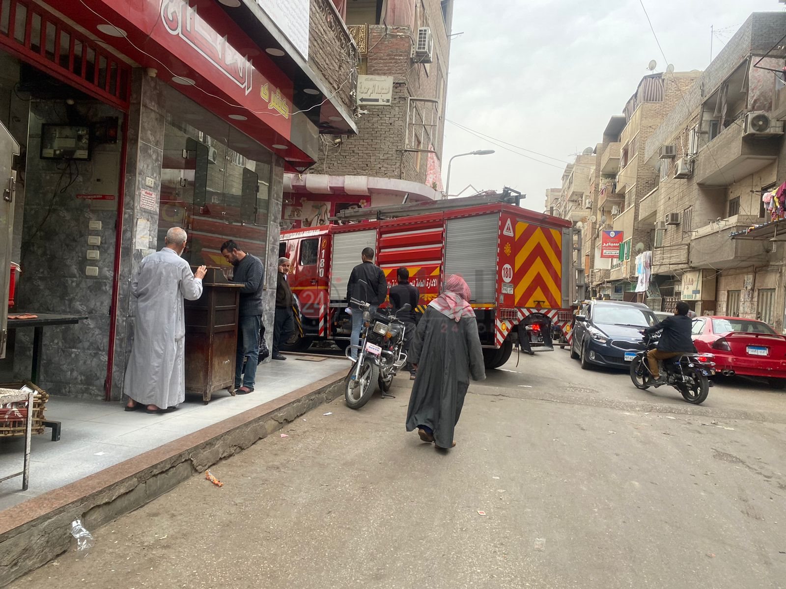 حريق شقة المنيب