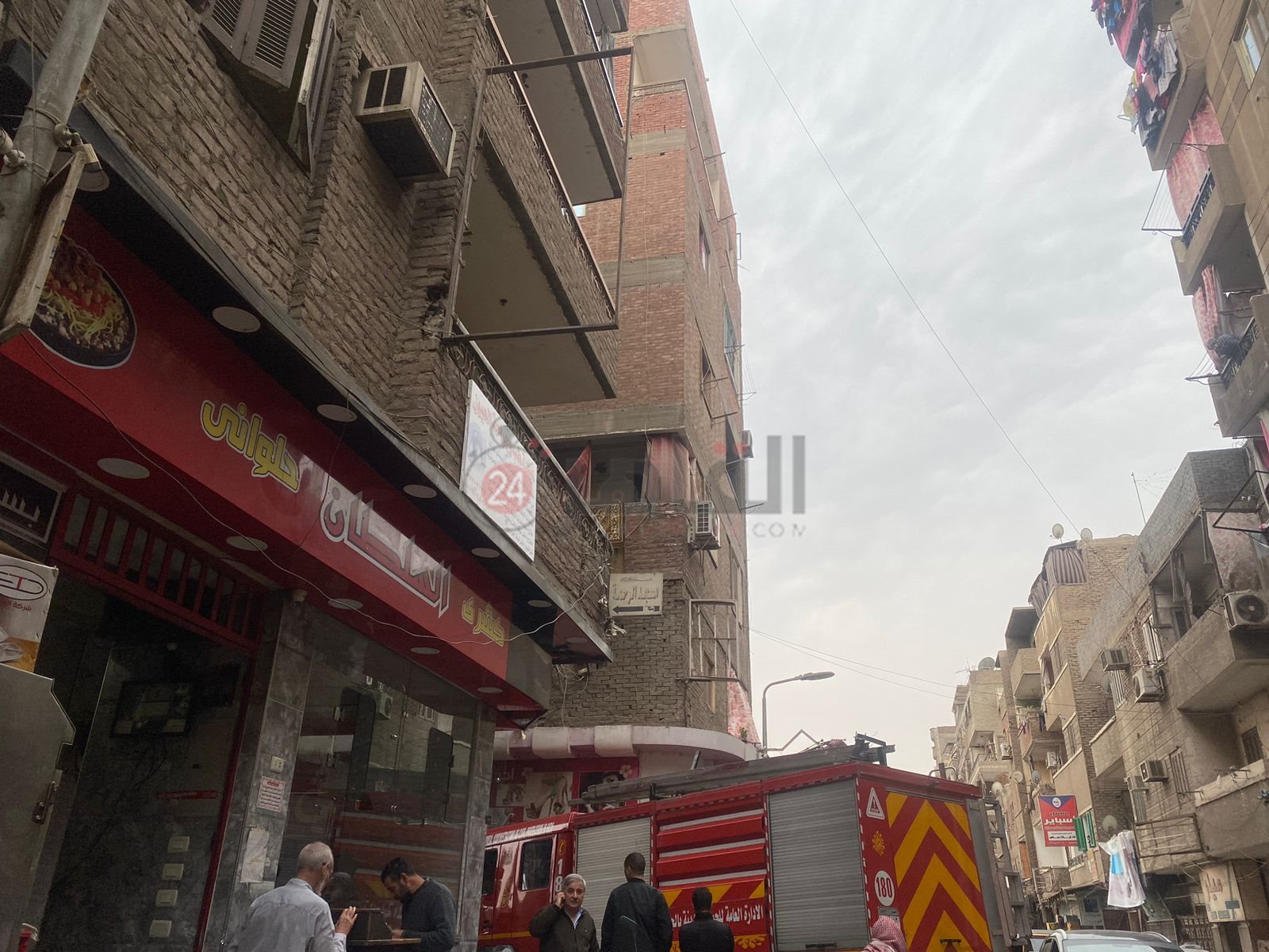 حريق شقة المنيب