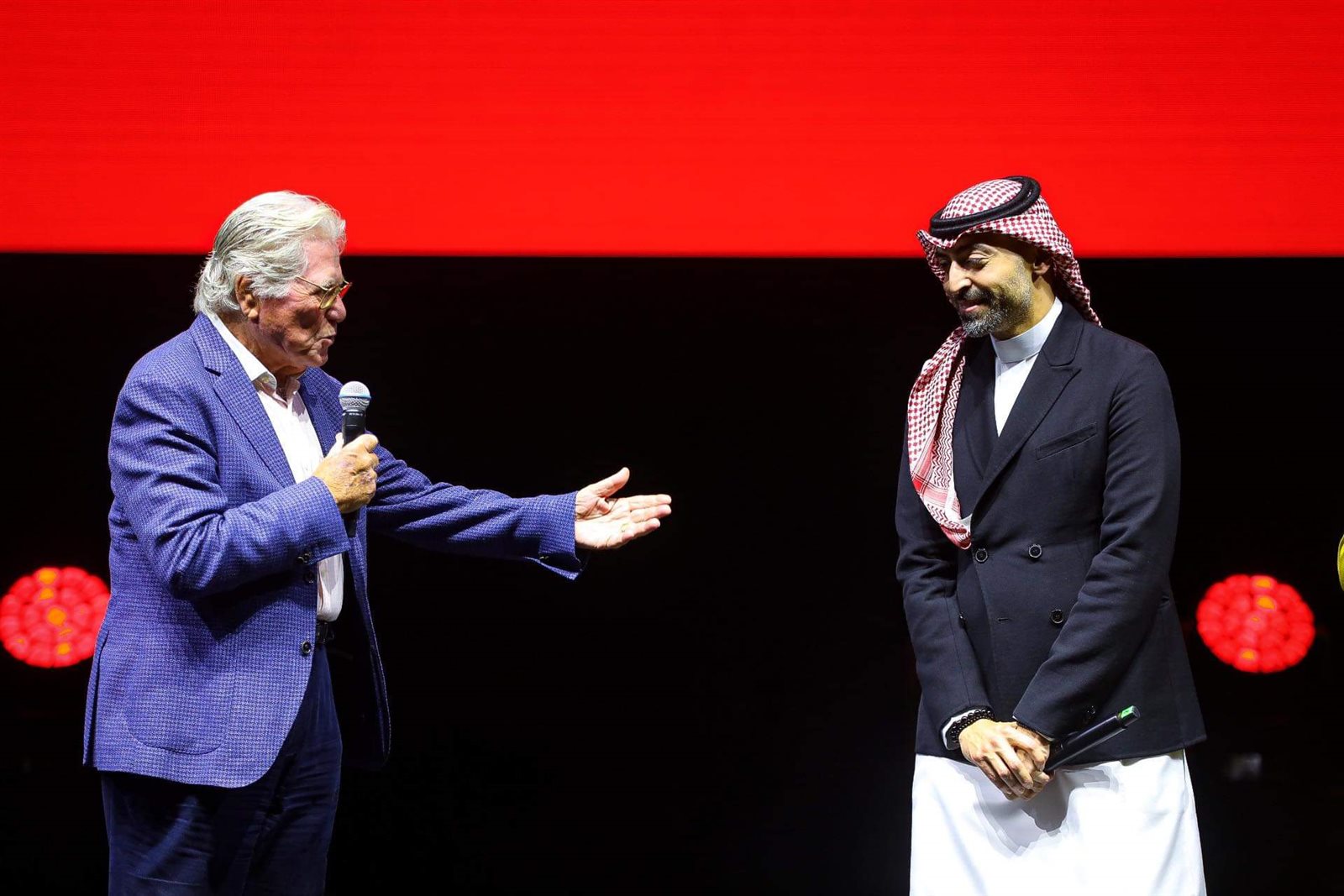 حسين فهمي يشهد العرض الخاص لفيلم خلي بالك من زوزو في مهرجان البحر الأحمر (2)