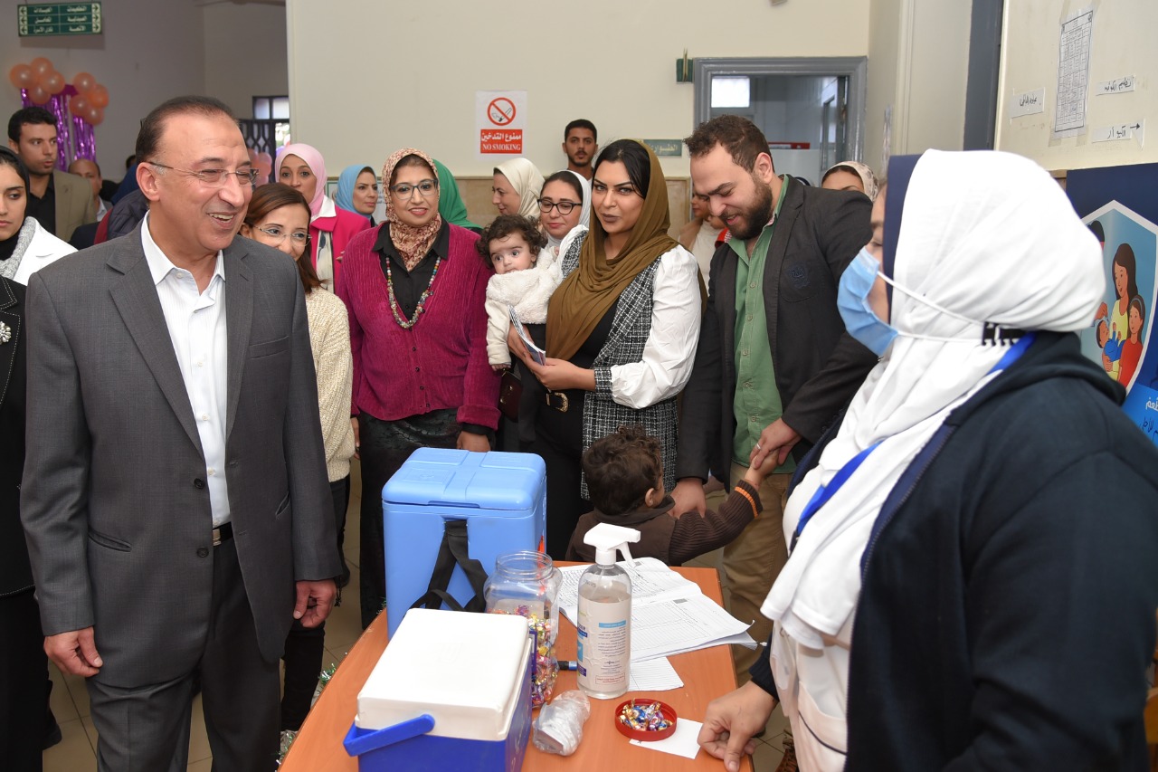 حملة التطعيم ضد شلل الأطفال بالإسكندرية 
