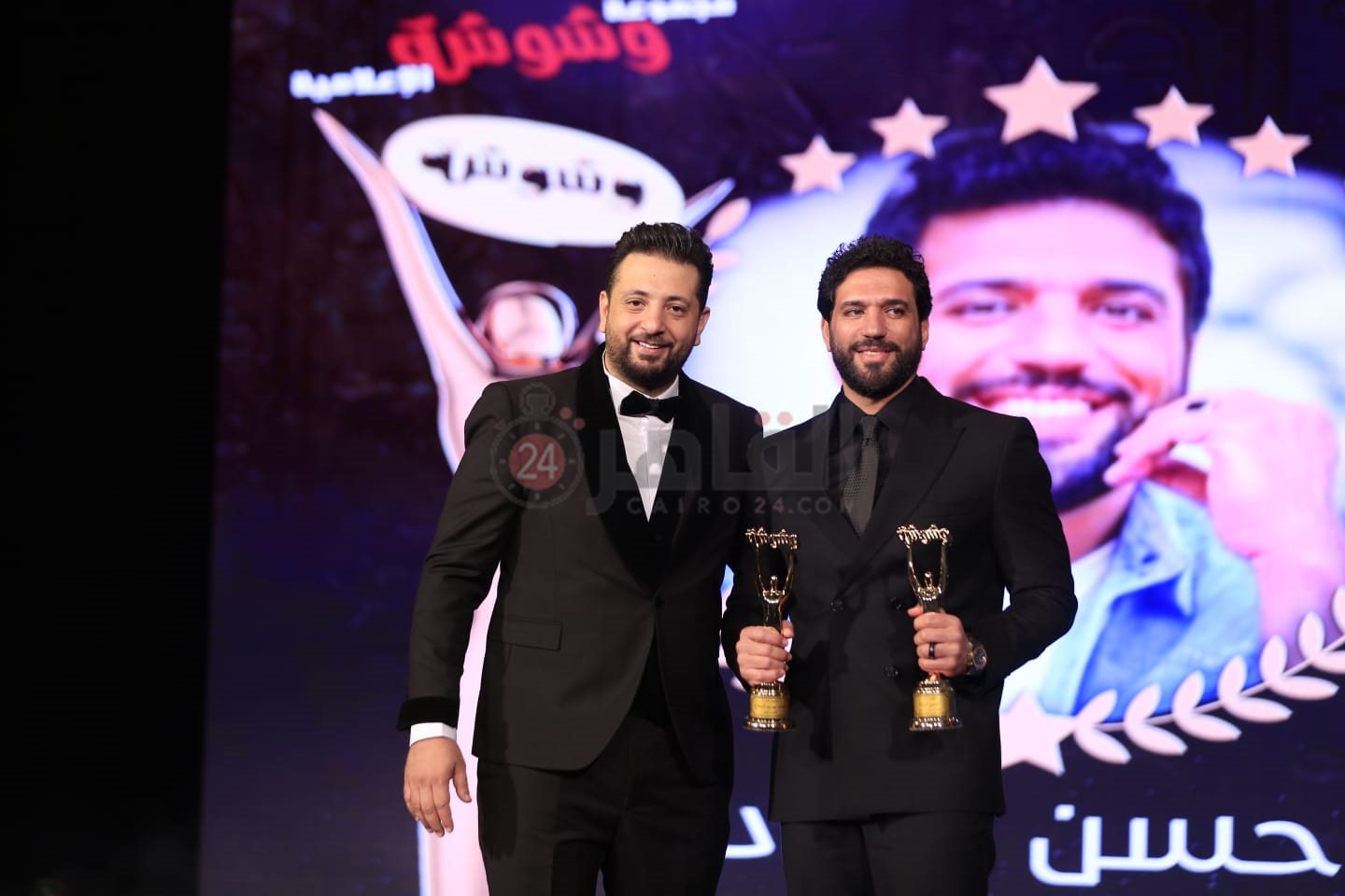تكريم نجوم الفن في حفل توزيع جوائز وشوشة للأفضل 2022 (13)