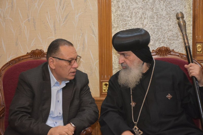 زيارة محافظ الشرقية لمطرانية فاقوس 03