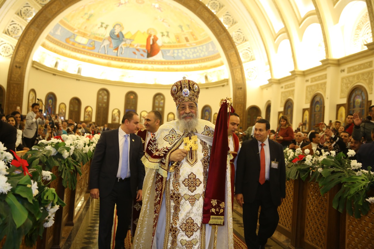 قداس عيد الميلاد المجيد من كاتدرائية ميلاد المسيح بالعاصمة الإدارية