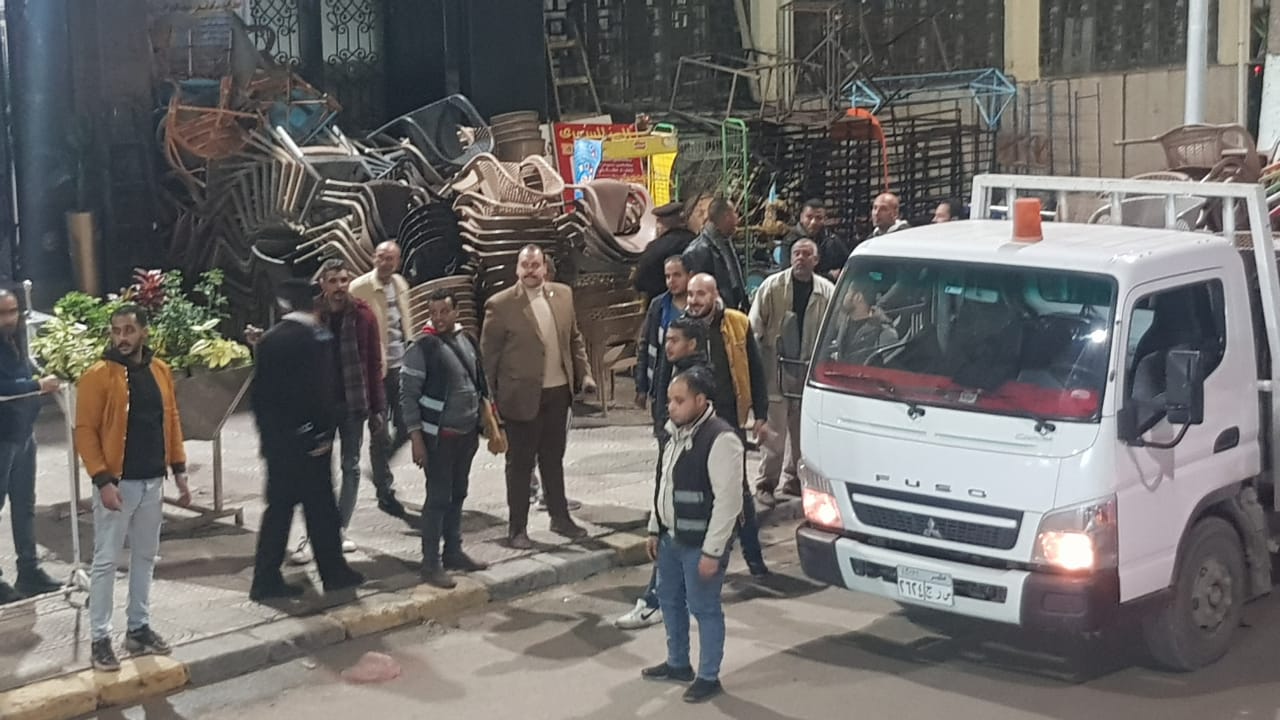 حملات لإزالة الإشغالات فى الإسكندرية 