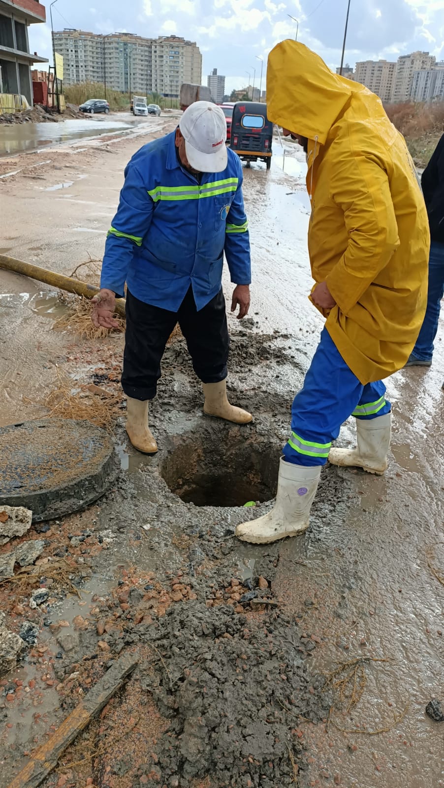 أمطار غزيرة في الإسكندرية 